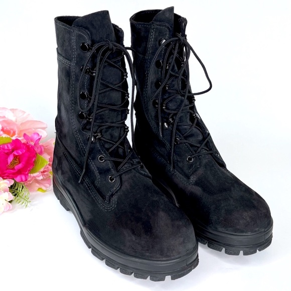 Bates Shoes - Bates Suede DuraShocks Steel Toe Boot Size 8.5